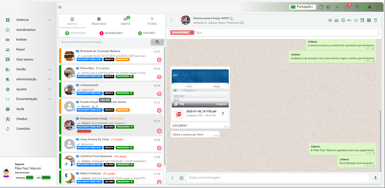 Dashboard Automatizaê